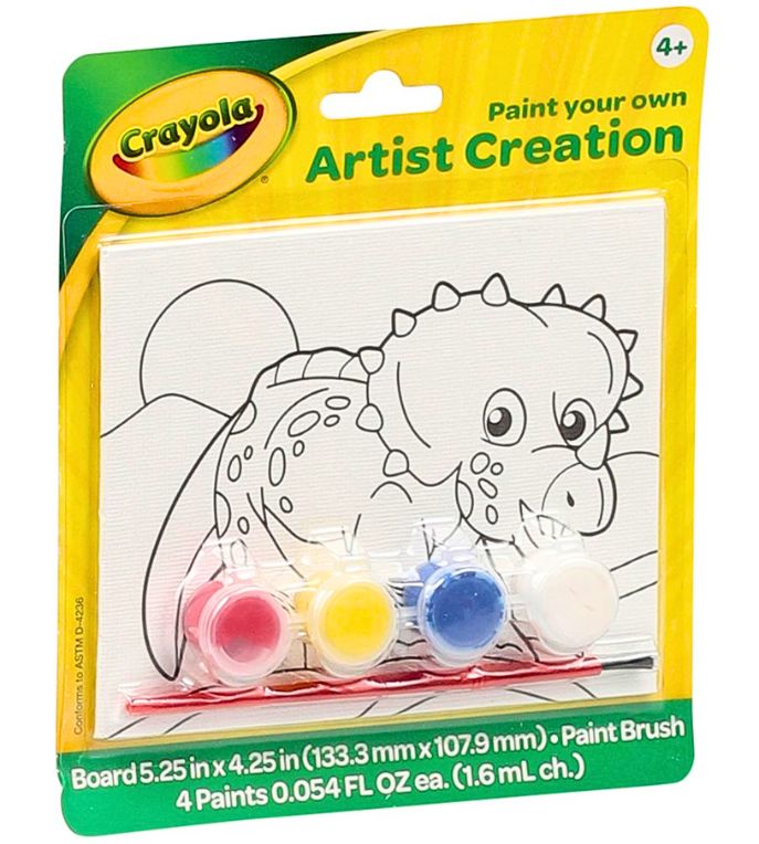 Crayola Canvas Creations - Paint your own mini canvas - includes canvas,  paints