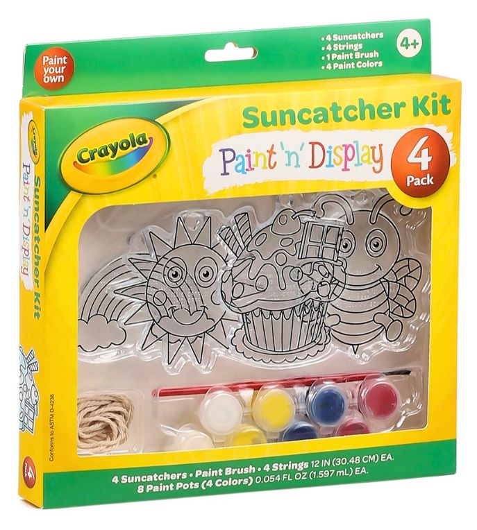 Crayola Paint your own Suncatcher Owl / birdSun Catcher Craft Kit NEW! FUN!!